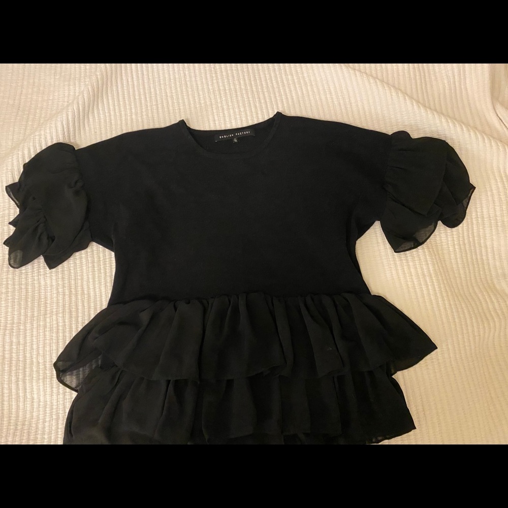 English Factory Ruffle Short Sleeve - Picture 2 of 3